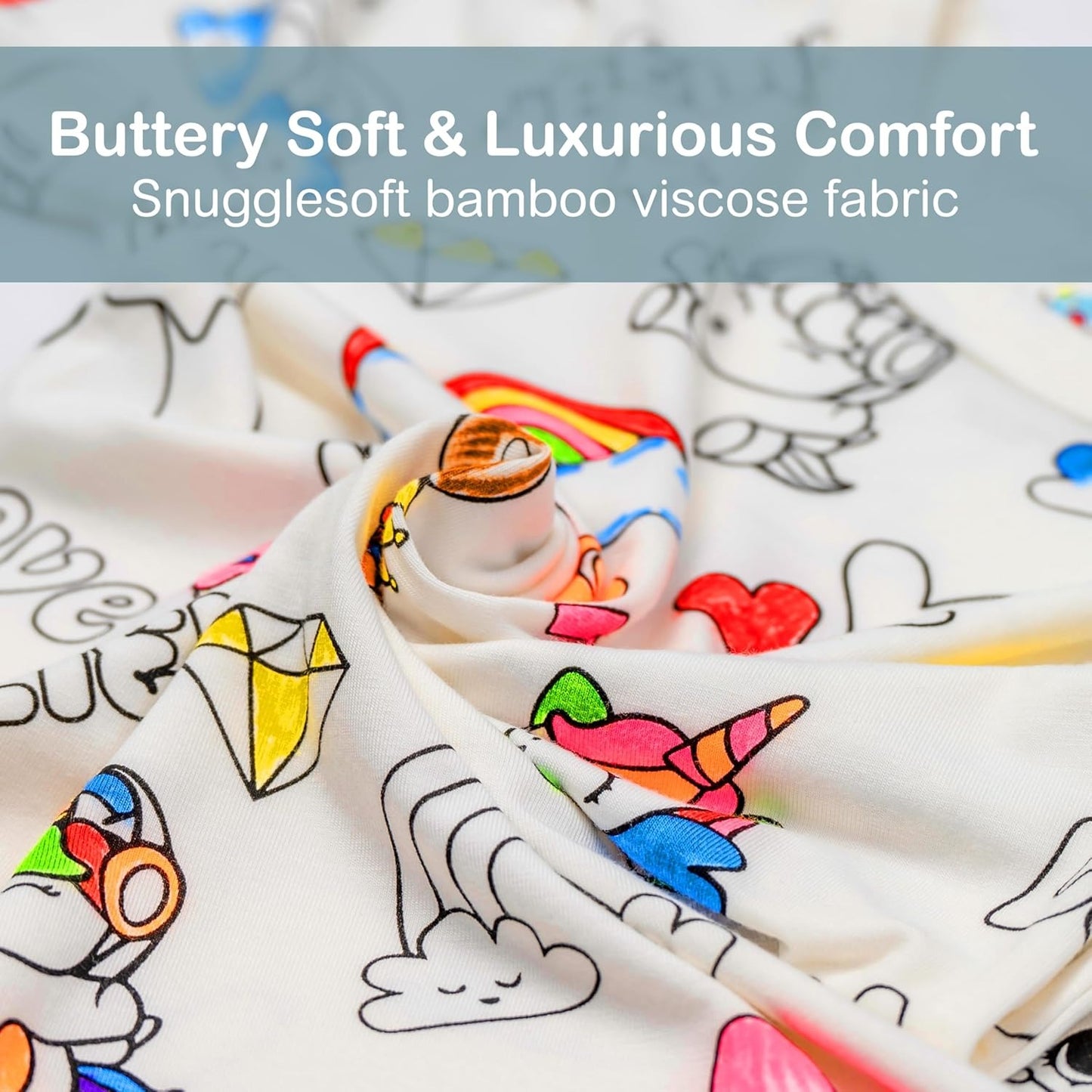 Kids Coloring Pajamas with Markers