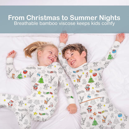 Kids Coloring Pajamas with Markers