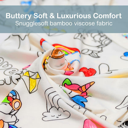 Kids Coloring Pajamas with Markers